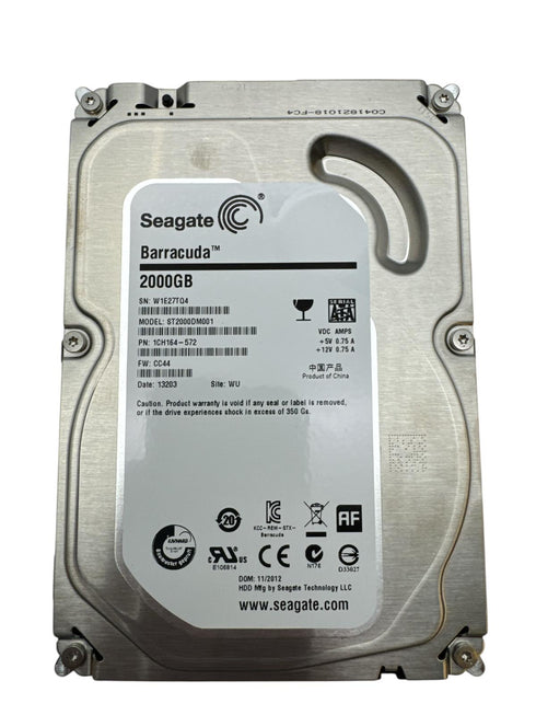 Seagate Barracuda hårddisk 2000gb -3.5 Intern hårddisk (beg)