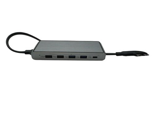 10-portars USB-C hubb för dubbla skärmar för Mac (beg)