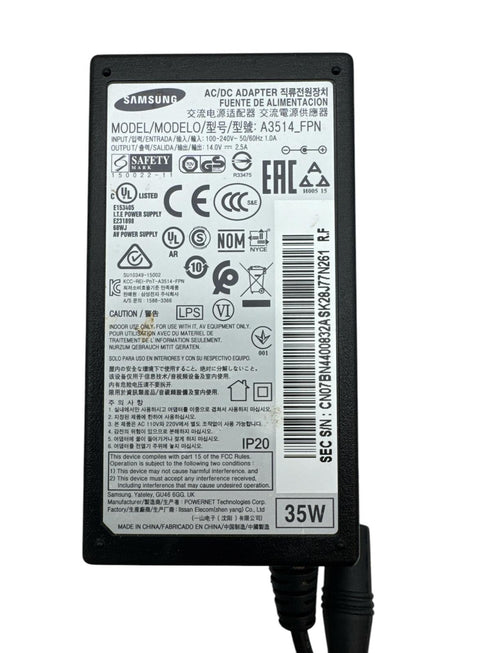 Samsung AC-adapter (DC VSS(A); A3514 FPN, 14V, 2,5A, 100-240V, 50 (beg)