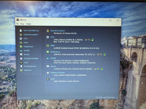 Lenovo Thinkpad 11e 128GB Celeron N2940 4GB Win 10 Pro ( beg)