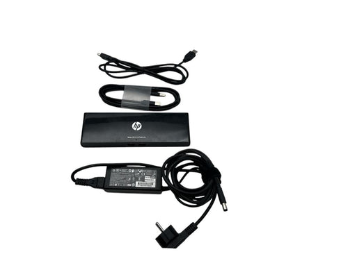 HP 3005Pr USB 3.0-dockningsstation av universalmodell med AC-Adapter & USB-kabel (beg)