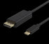USB-C TILL DISPLAYPORT KABEL 2 METER SVART