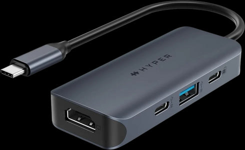 Hyperdrive 4-in-1 USB-C Hub Midnattsblå (beg)