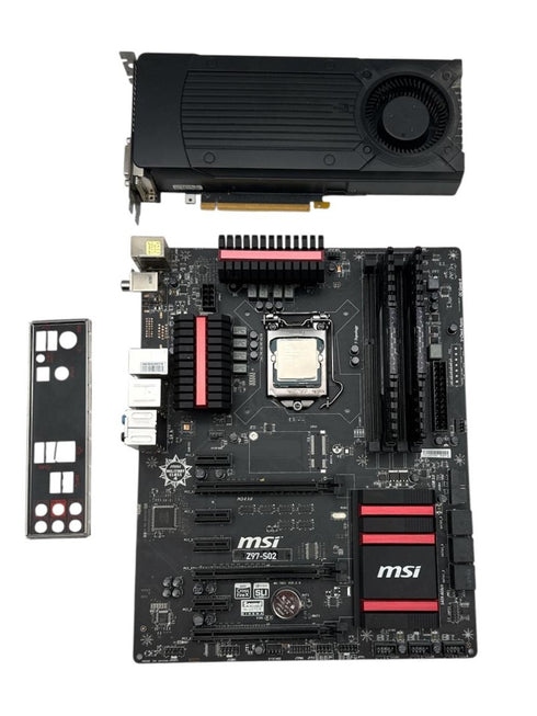 MSI Z97-S02 + Intel Core i7-4790K + 8GB DDR3 + Grafikkort