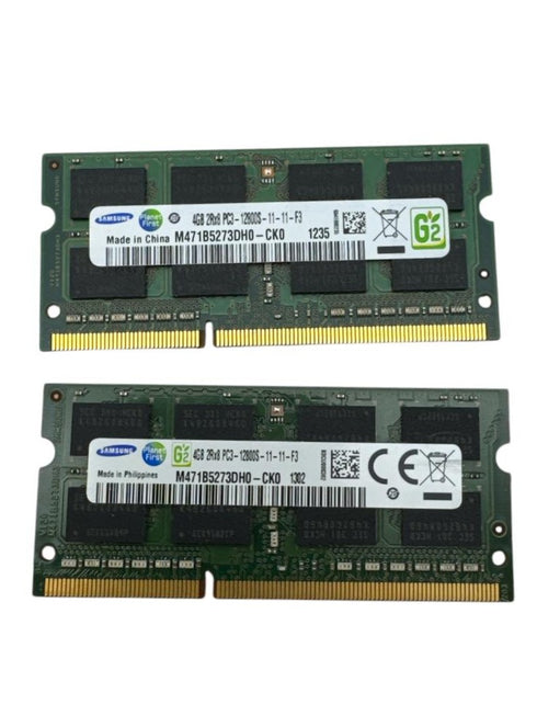 2st RAM-minnen Samsung 8GB 2X4GB DDR3L PC3L-12800S