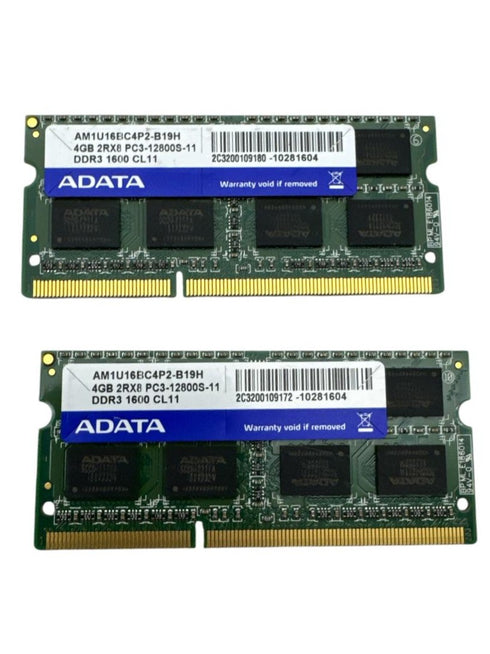 2st RAM-minnen ADATA 8GB 2X4GB DDR3L PC3L-12800S