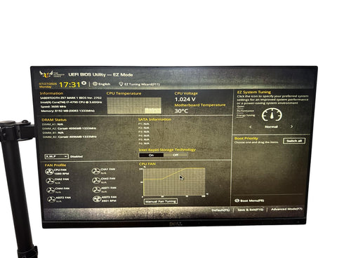 Moderkort: ASUS Sabertooth Z97 Mark 1 med Processor och RAM minne