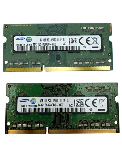 2st RAM-minnen Samsung 8GB 2X4GB DDR3L PC3L-12800S