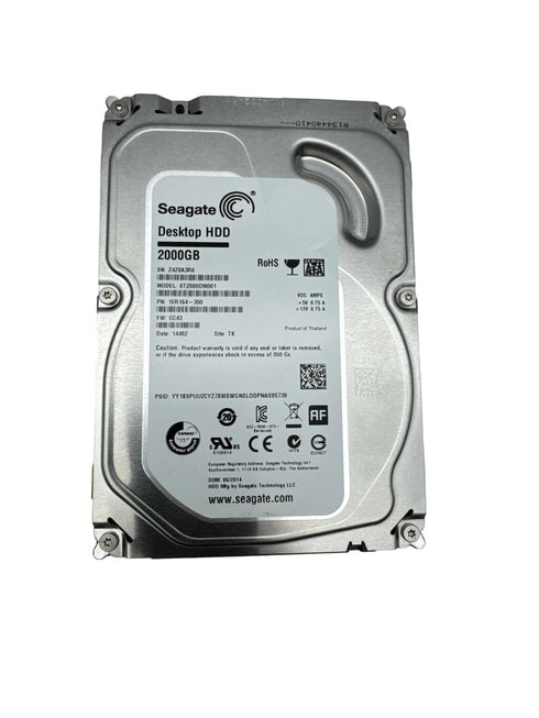 Seagate Desktop HDD hårddisk 2000gb -3.5 Intern hårddisk (beg)