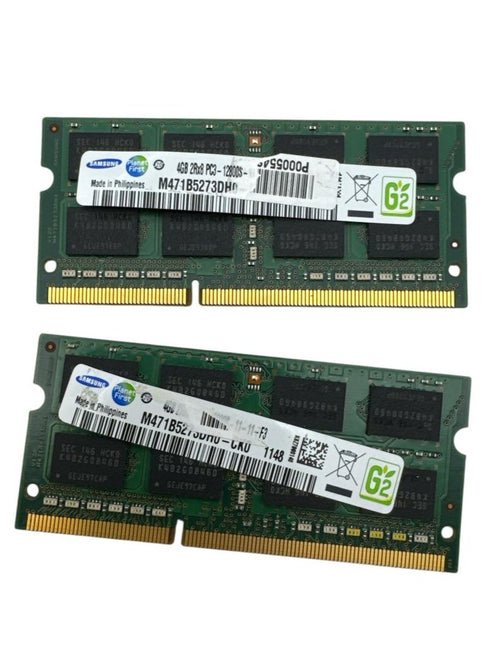 2st RAM-minnen Samsung 8GB 2X4GB DDR3L PC3L-12800S
