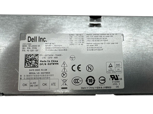 Dell Nätaggregat/PSU 240W -MODEL NO L240AS-00 nätaggregat (PSU)