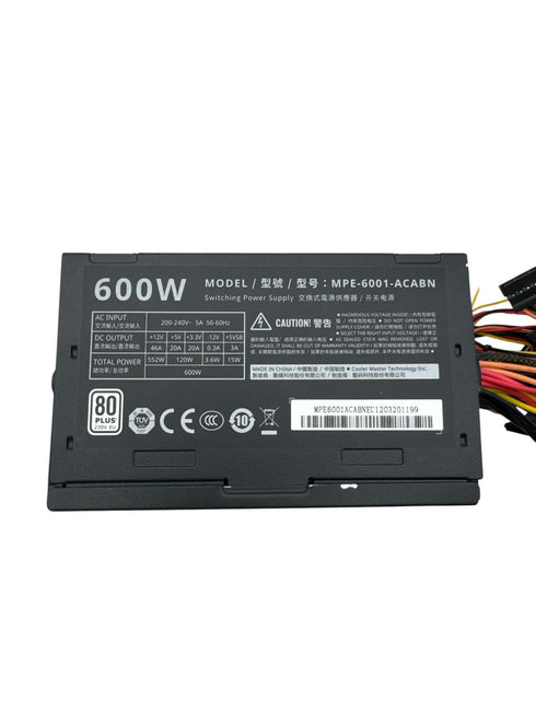 Cooler Master 600W Power Supply/ nätaggregat