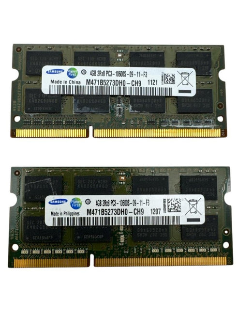 2st RAM-minnen Samsung 8GB 2X4GB DDR3L PC3L-10600S