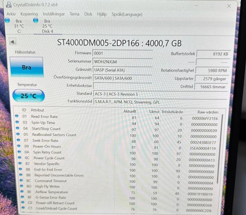 Seagate Barracuda Compute hårddisk 4 TB (beg)
