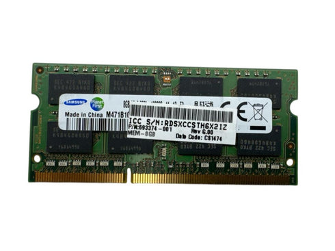 Ram Minne 8GB DDR3L (1x8GB) Samsung SODIMM PC3L-12800S 1600MHz RAM Minne