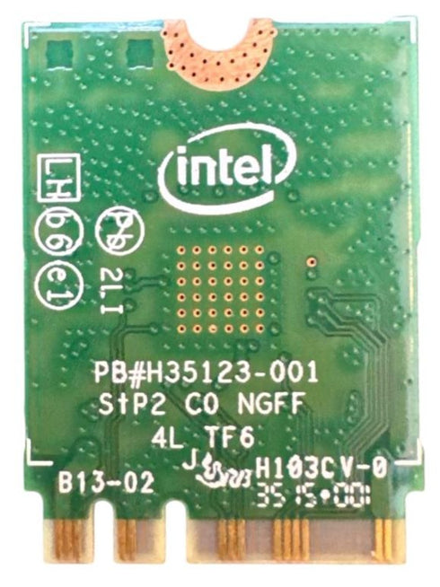 Intel Dual Band Wireless-AC 3165 nätverkskort. (Modell: 3165NGW ) nätverkskort (M.2)