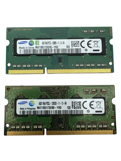 2st RAM-minnen Samsung 8GB 2X4GB DDR3L PC3L-12800S