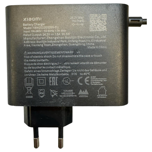 Xiaomi Batteriladdare NBW25D201D5H-EU 24,2V 1,5A