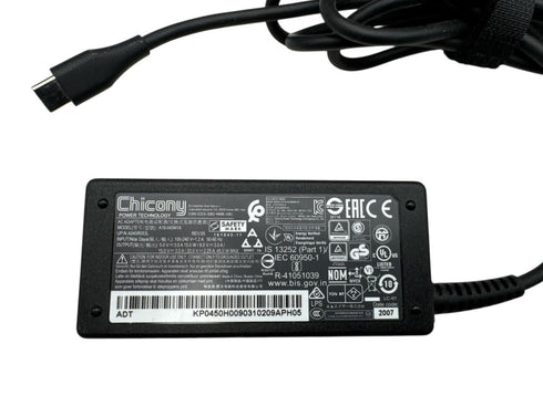 Chicony Laddare/AC-adaptrar modell (A16-045N1A) Typ USB-C. (beg)