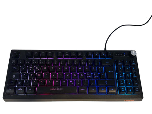 DELTACO Gaming Tangentbord DK230 TKL RGB (beg)