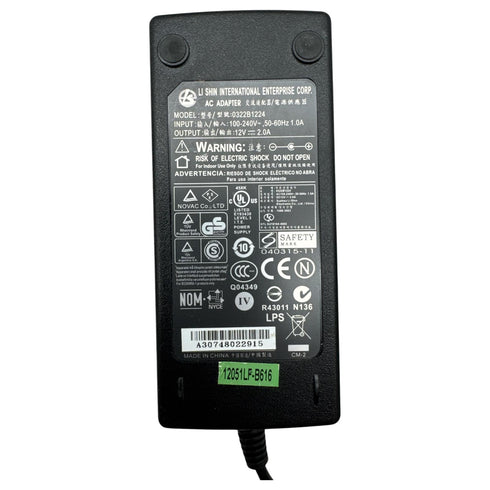 Li Shin 0322B1224 AC-adapter Nätadapter 12V 2A