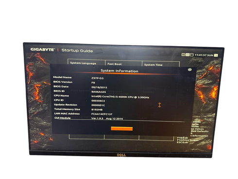 Moderkort Gigabyte GA-Z97P-D3 med Processor och RAM minne