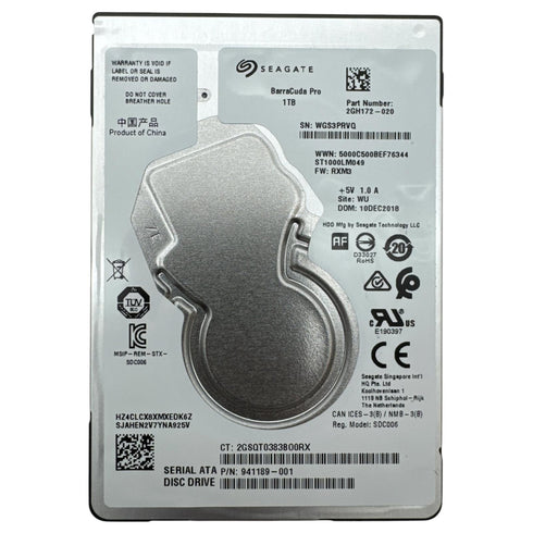 Seagate hårddisk med 1.0TB /2.5 Intern hårddisk (beg)