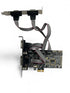 4-portars Native PCI Express RS232 seriellt adapterkort