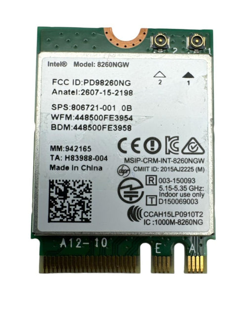 Intel Dual Band Wireless-AC 8260 NGW. nätverkskort