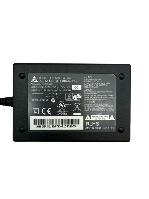 Delta adapter 5.7V 3A AC/DC strömadapter laddare. (beg)