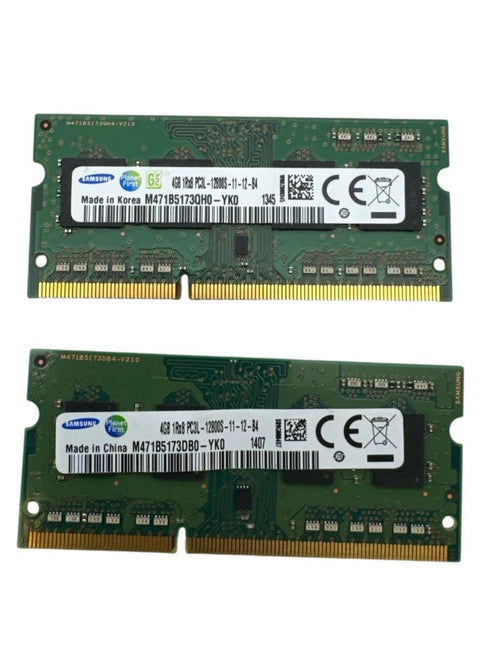 2st RAM-minnen Samsung 8GB 2X4GB DDR3L PC3L-12800S