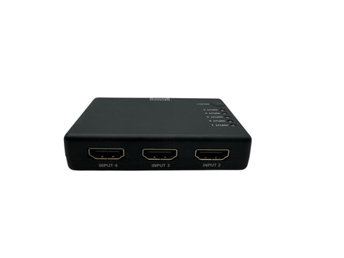 Deltaco HDMI splitter - 1st HDMI in - 4st HDMI ut - 4K - Svart