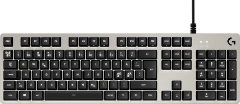Logitech G413 Silver – Mekaniskt Gamingtangentbord, Nordisk Layout