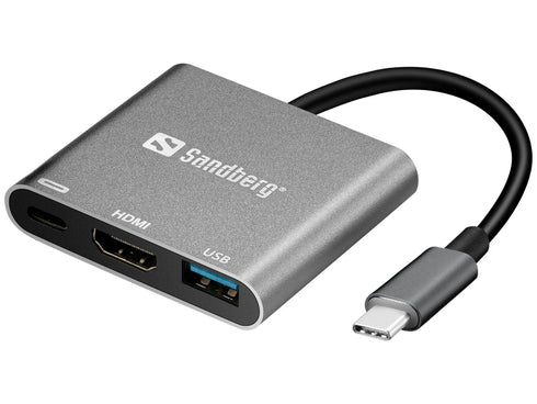 Sandberg USB-C Mini Dock HDMI+USB (beg)