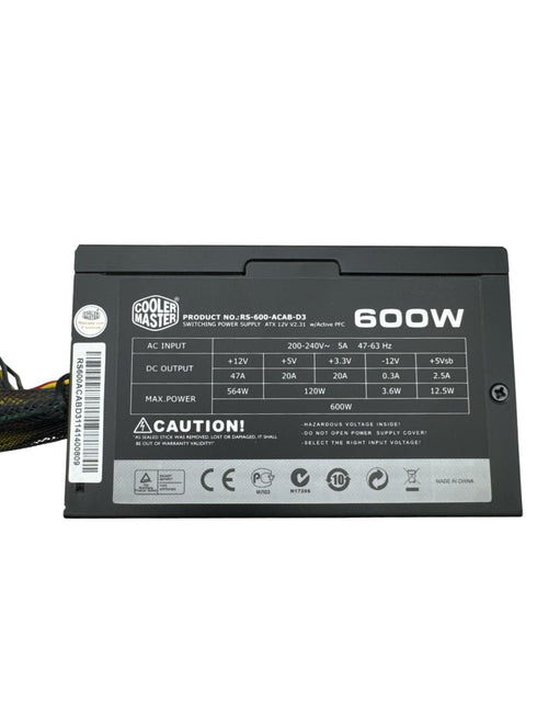 Cooler Master 600W RS-600-ACAB-D3 500 Power Supply/ nätaggregat (beg)
