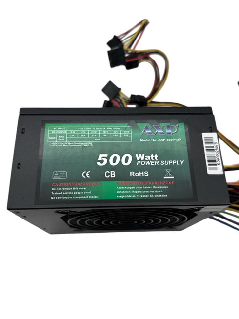 AXP AXP-500P12P 500 W ATX Power Supply/ nätaggregat 500W (beg)