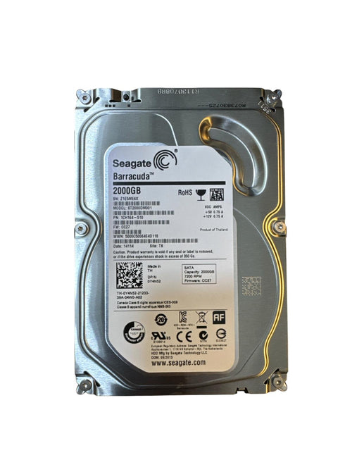 Seagate Barracuda hårddisk 2000gb -3.5 Intern hårddisk (beg)