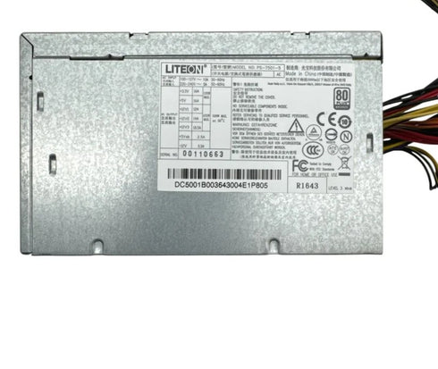 LiteOn PS-7501-5 ATX 6 pin 500W 80 Plus Bronze Nätaggregat PSU (beg)