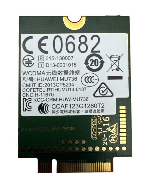 Huawei MU736 WWAN-modul (mobilt bredband) märkt för HP modellnummer MU736.
