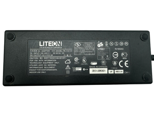120W Laddare Liteon 20V 6A, strömförsörjning, PA-1121-01, 5,5*2,5