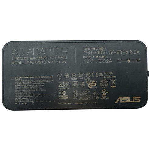 original ASUS AC-adapter (modell PA-1121-28) 19V ⎓ 6.32A Laddare (beg)