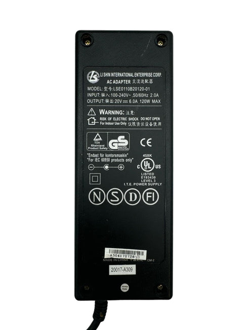 120W Laddare LSE0110B20120-01, strömförsörjning, 20V 6A /5.5/2.5mm120W (beg)