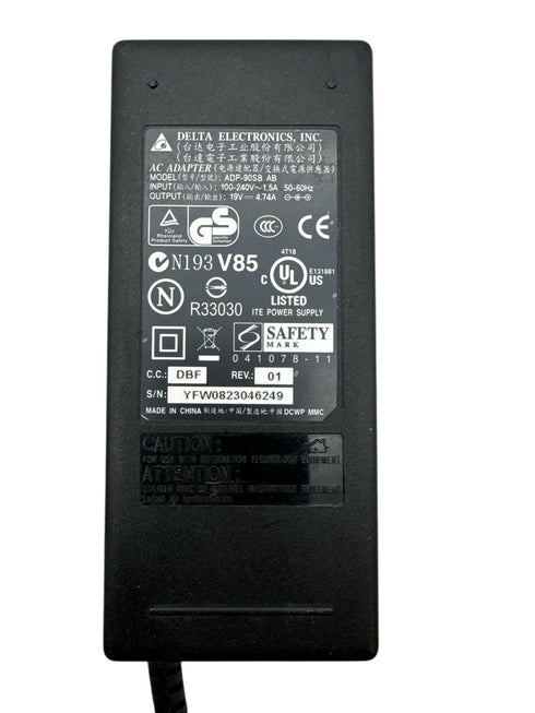 Laddare/AC-adapter DELTA ADP-90SB AB, 90W, 19V, 4.74A med strömkabel (beg)