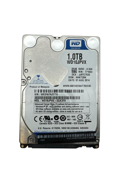 WD hårddisk med 1.0TB /2.5 Intern hårddisk (beg)