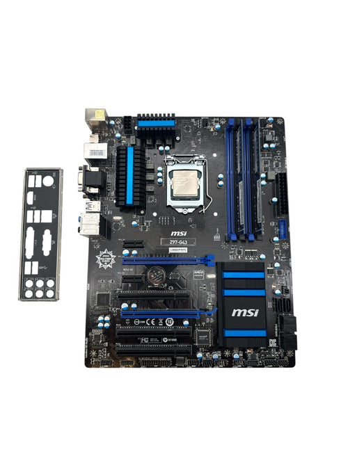 Moderkort MSI Z97-G43 med Processor och RAM minne