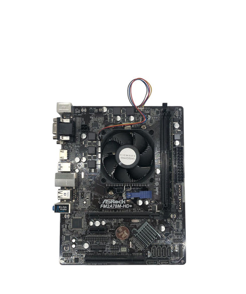 Moderkort ASRock FM2A78M-HD+ med Processor AMD A8 7650K och RAM 8gb
