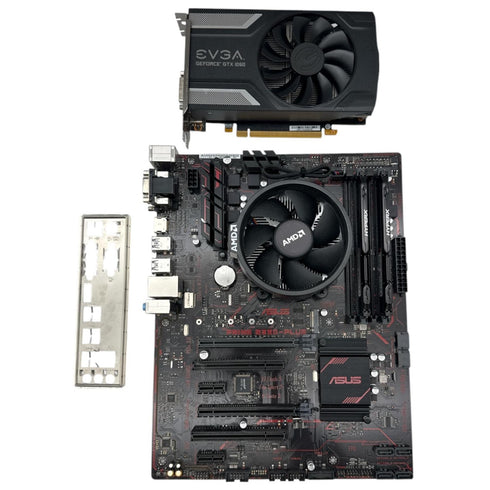 Uppgraderingspaket ASUS PRIME B350-PLUS + Ryzen 3 1300X + 8GB DDR4 + GTX 1060