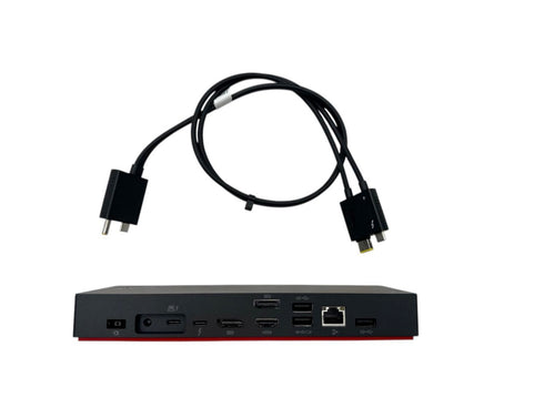 Lenovo ThinkPad Thunderbolt 4 WorkStation Dock - Portreplikator - Thunderbolt 4 - 2 x DP, HDMI, 2 x Thunderbolt - 1GbE - 135 Watt (beg)