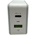 DELTACO Väggladdare USB-C USB-A Quick Charge 3.0 (beg)