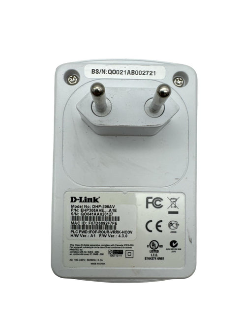 D-Link DHP-306AV Powerline Adapter (beg)